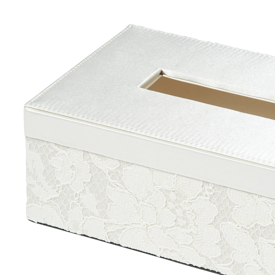 Lace Tissue Box Ivory