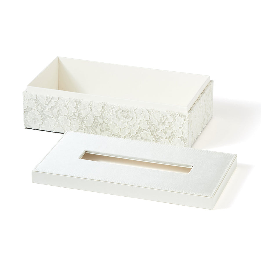 Lace Tissue Box Ivory