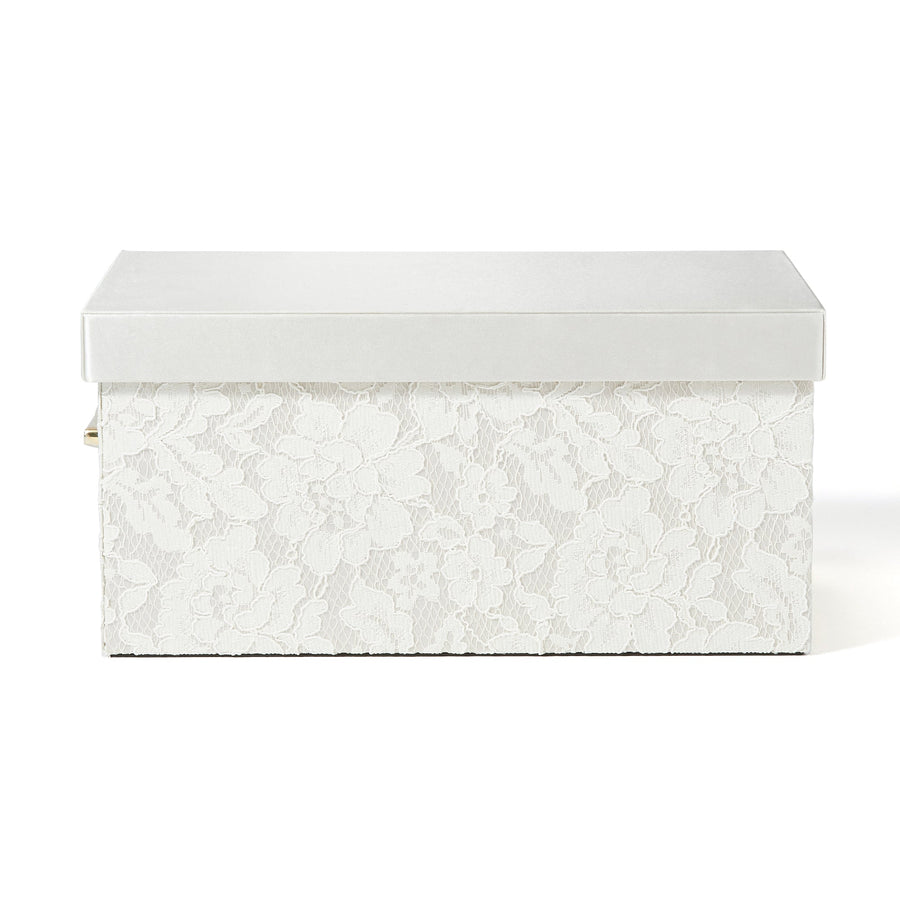 Lace Box L Ivory