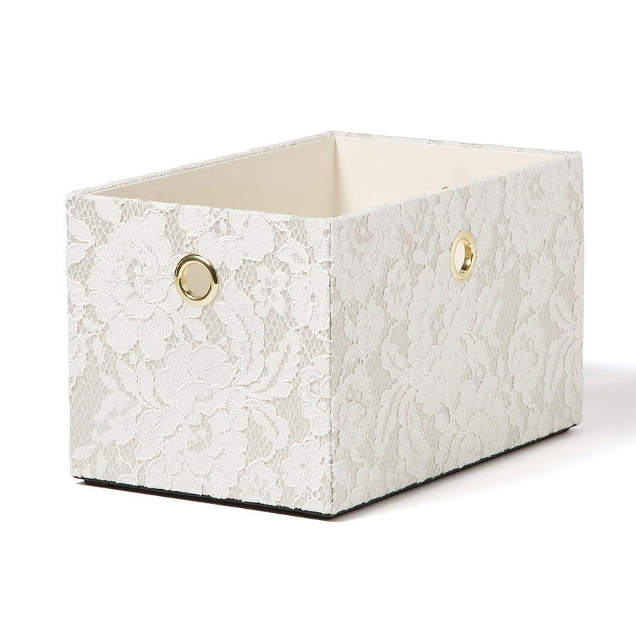 Lace Stacking Box S Ivory