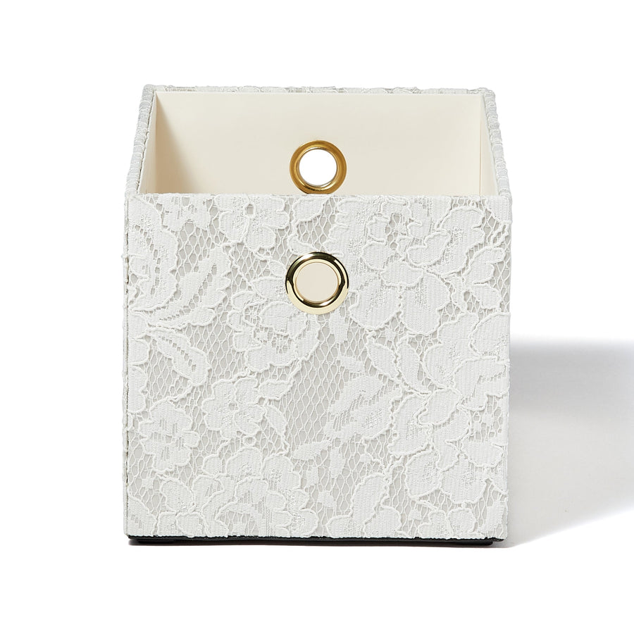 Lace Stacking Box S Ivory