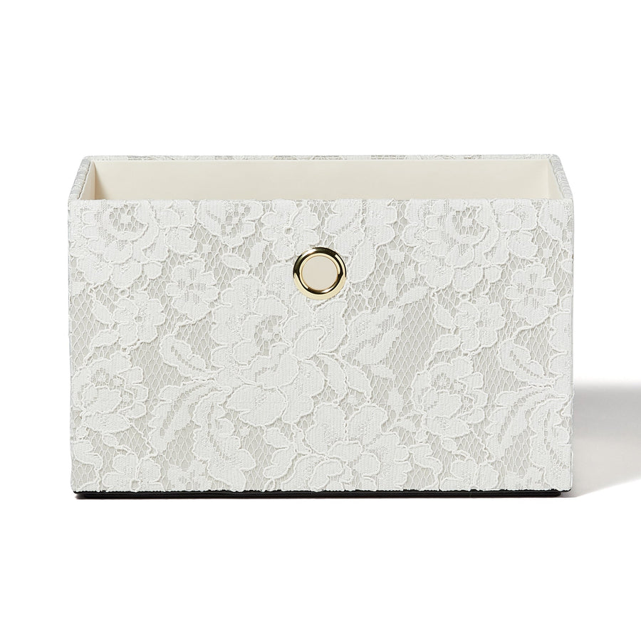 Lace Stacking Box S Ivory