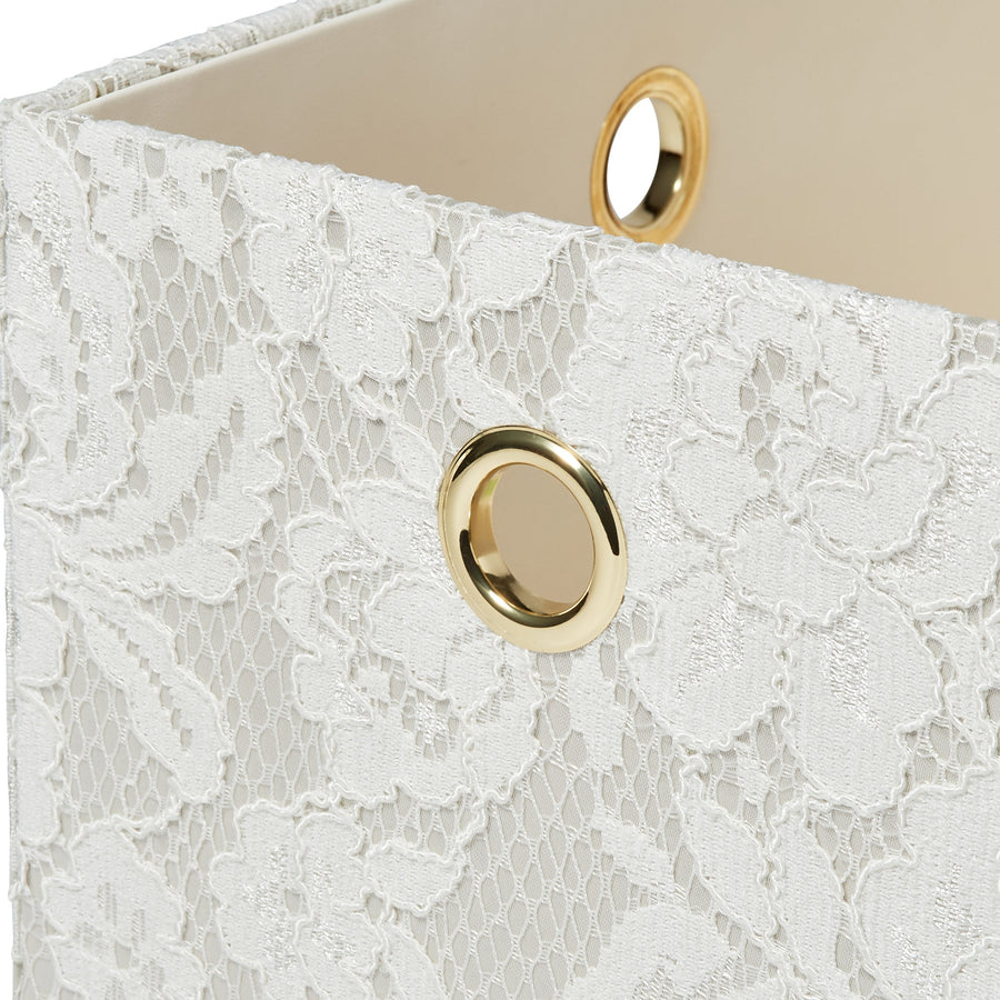 Lace Stacking Box S Ivory