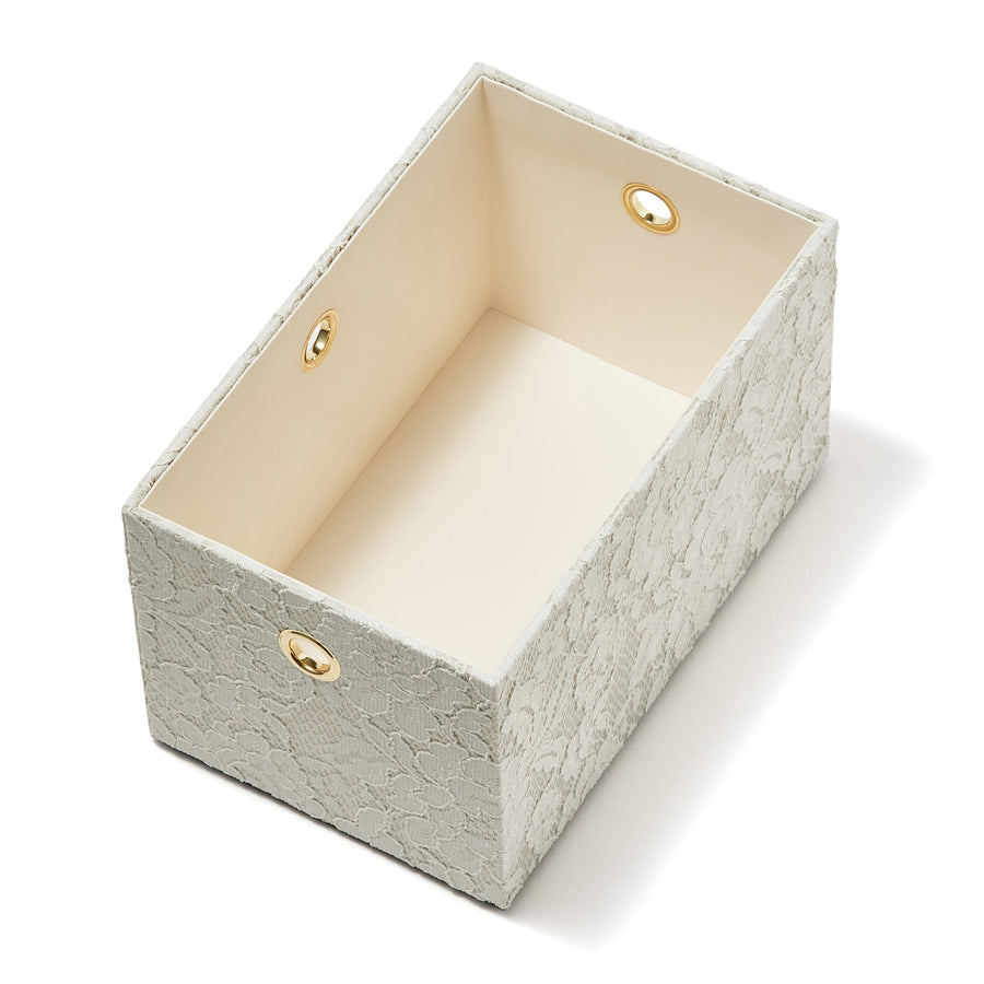 Lace Stacking Box S Ivory