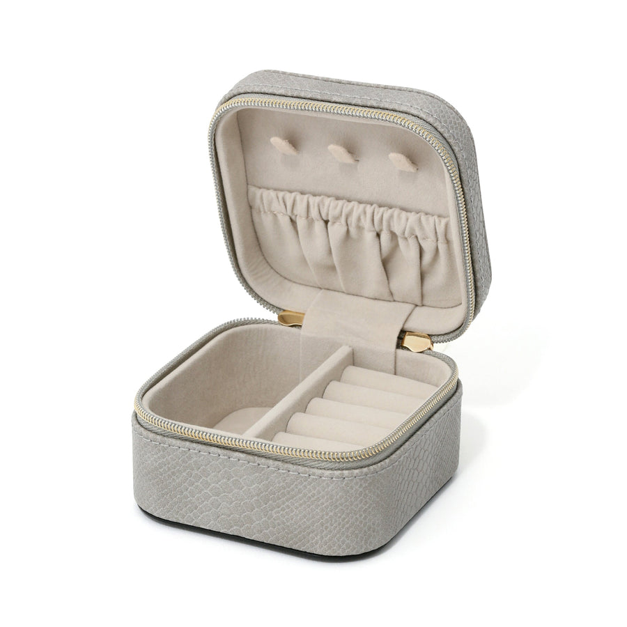 Flavia Travel Jewelry Box, Grey