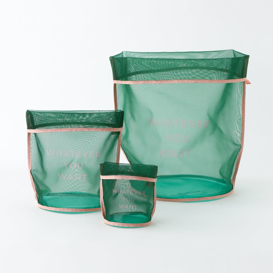 Clarte Mesh Basket L Green