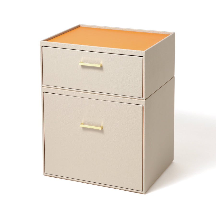 Prile Stacking Drawer L Ivory