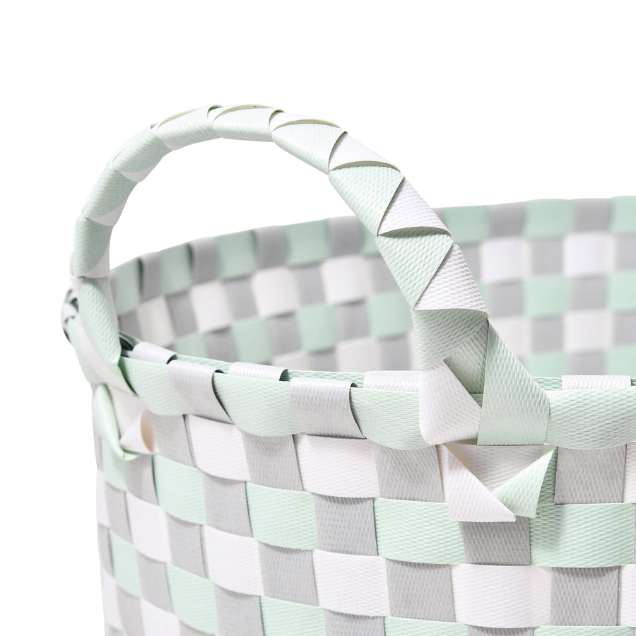 Color Band Basket Grey