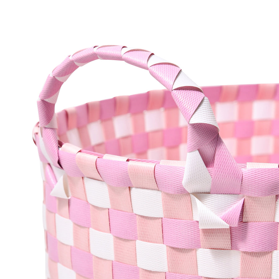 Color Band Basket Pink