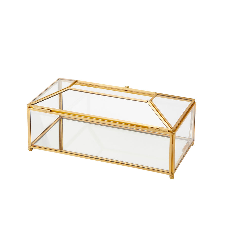 Glass Organizer Tissue Box