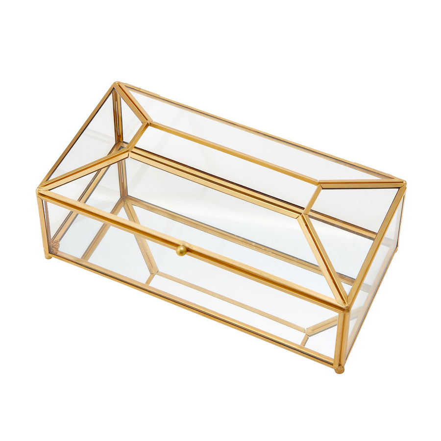 Glass Organizer Tissue Box