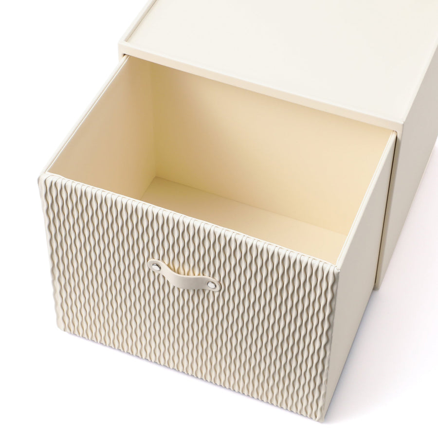 ウェーブ スタッキングドロワー L アイボリー