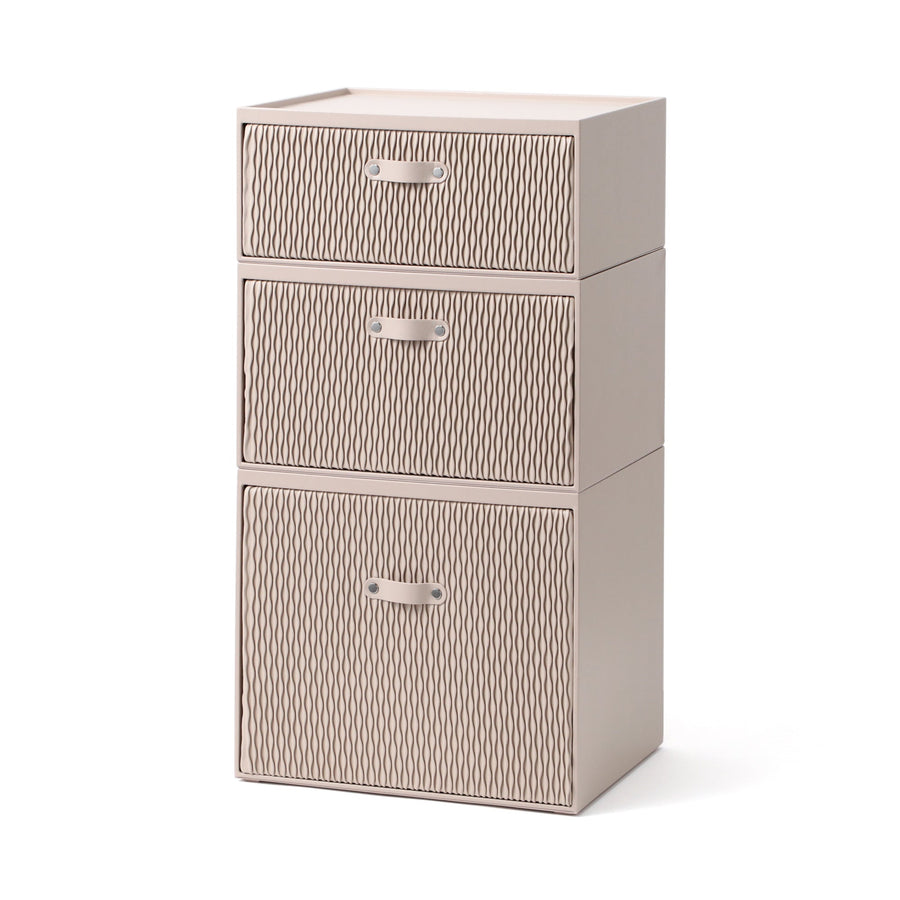 ウェーブ スタッキングドロワー S ベージュ