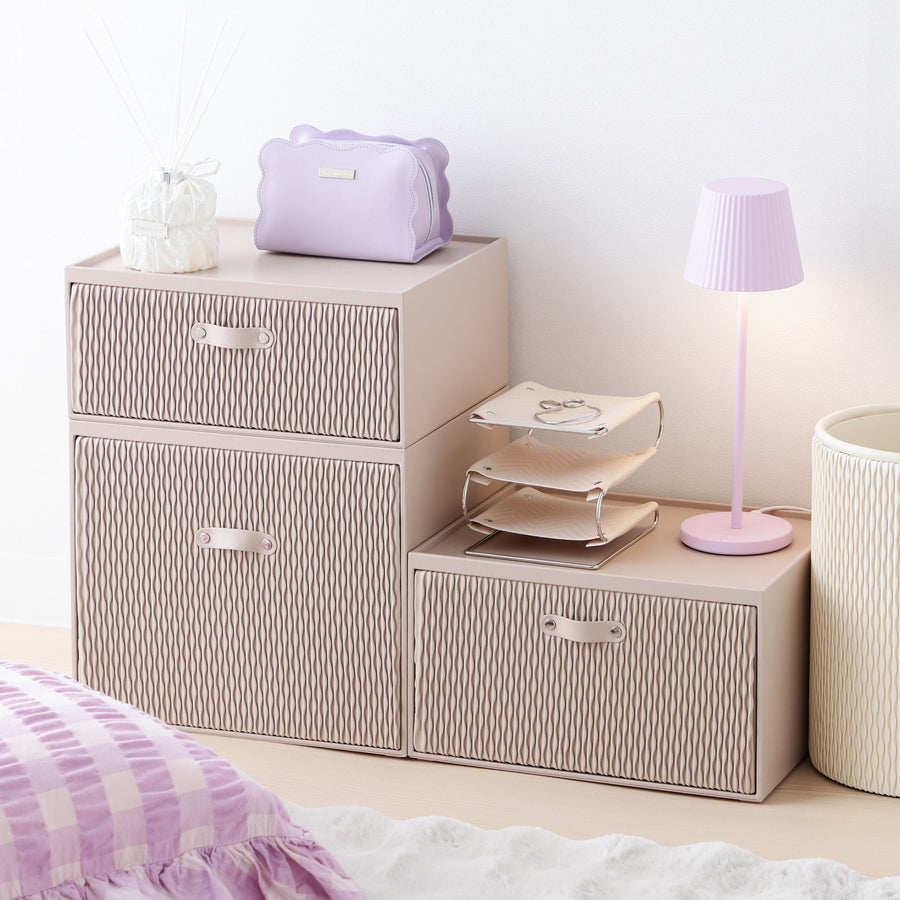 ウェーブ スタッキングドロワー M ベージュ