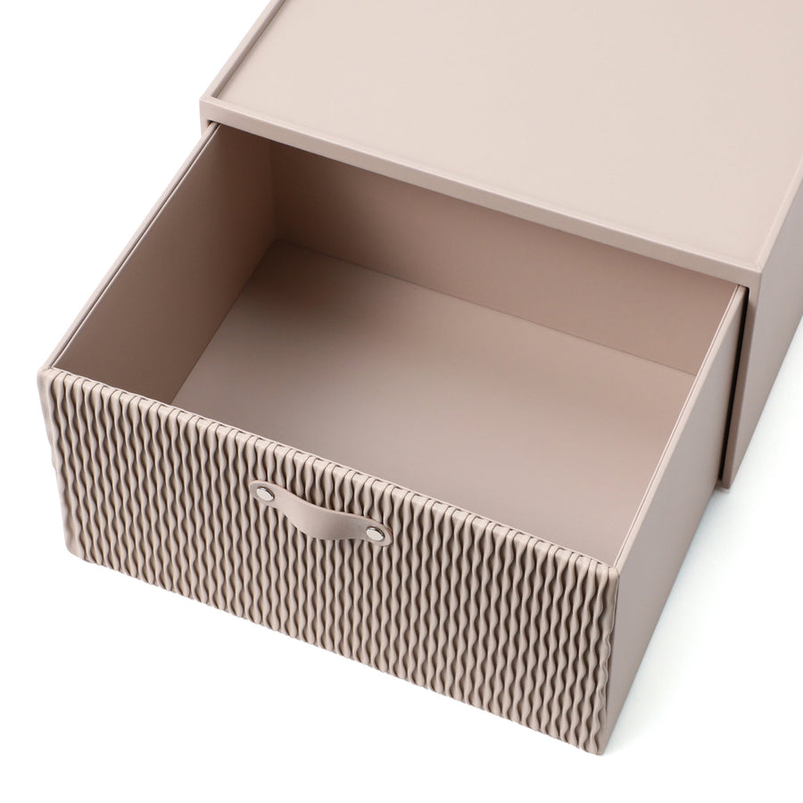 ウェーブ スタッキングドロワー M ベージュ