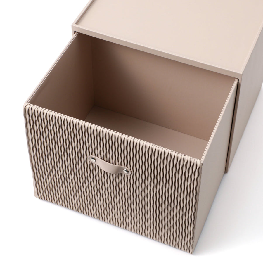 ウェーブ スタッキングドロワー L ベージュ