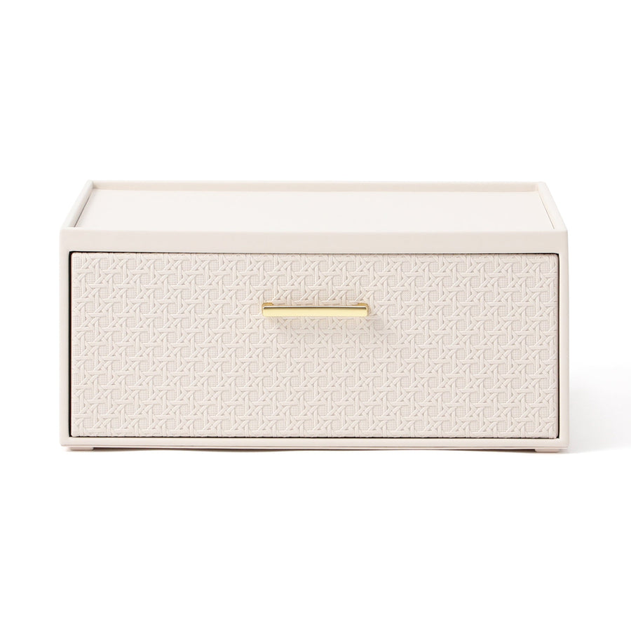 エンボス スタッキングドロワー S アイボリー