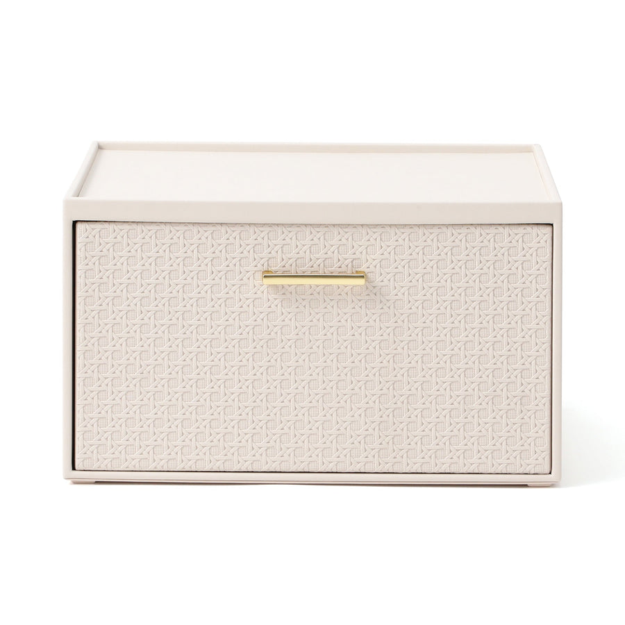 エンボス スタッキングドロワー M アイボリー