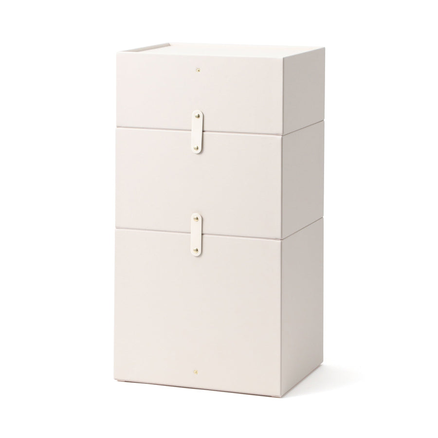 エンボス スタッキングドロワー L アイボリー