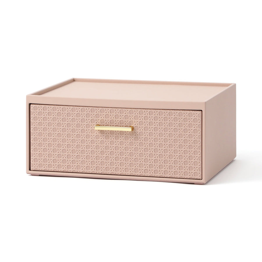 エンボス スタッキングドロワー S ピンク