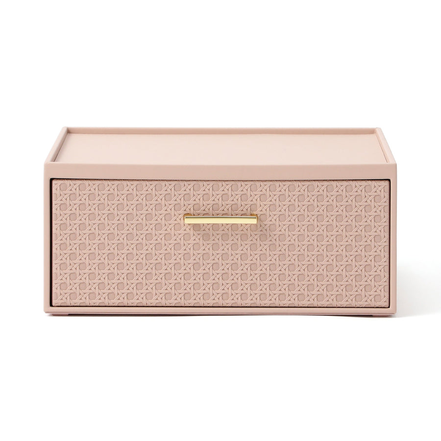 エンボス スタッキングドロワー S ピンク