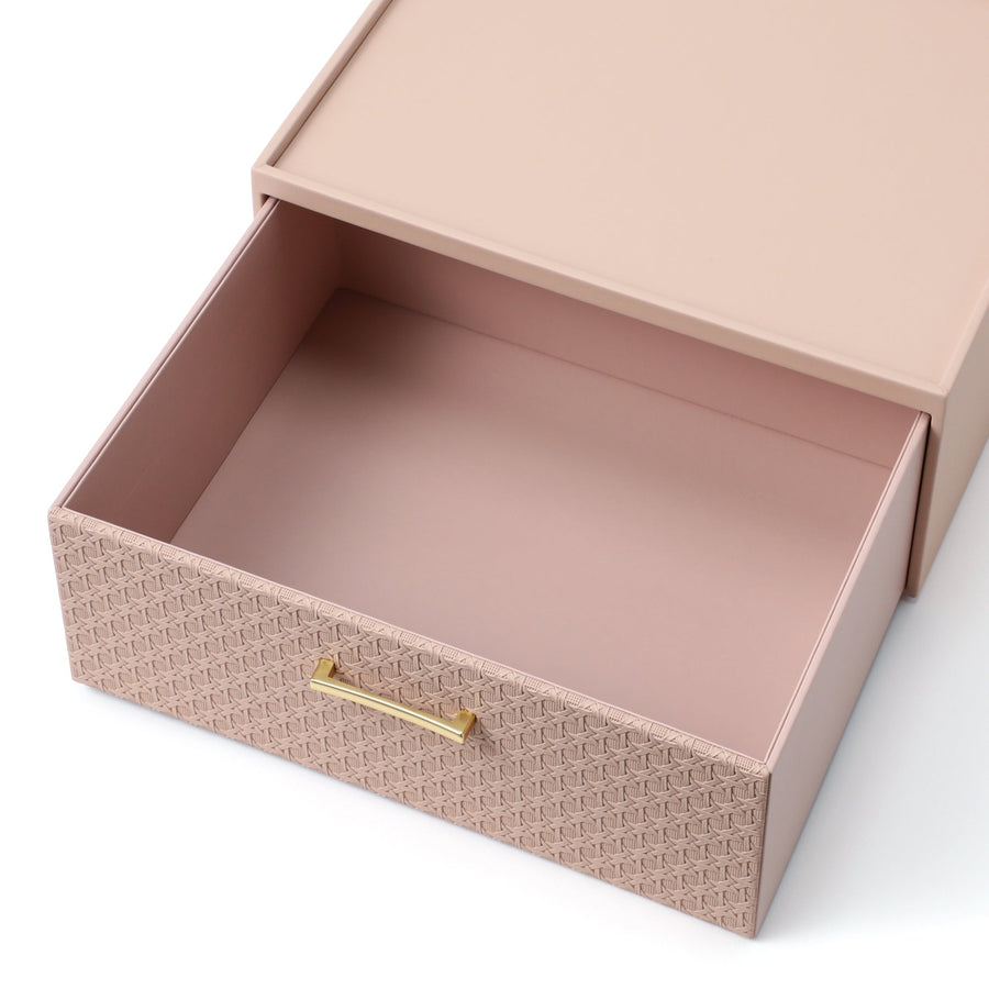 エンボス スタッキングドロワー S ピンク