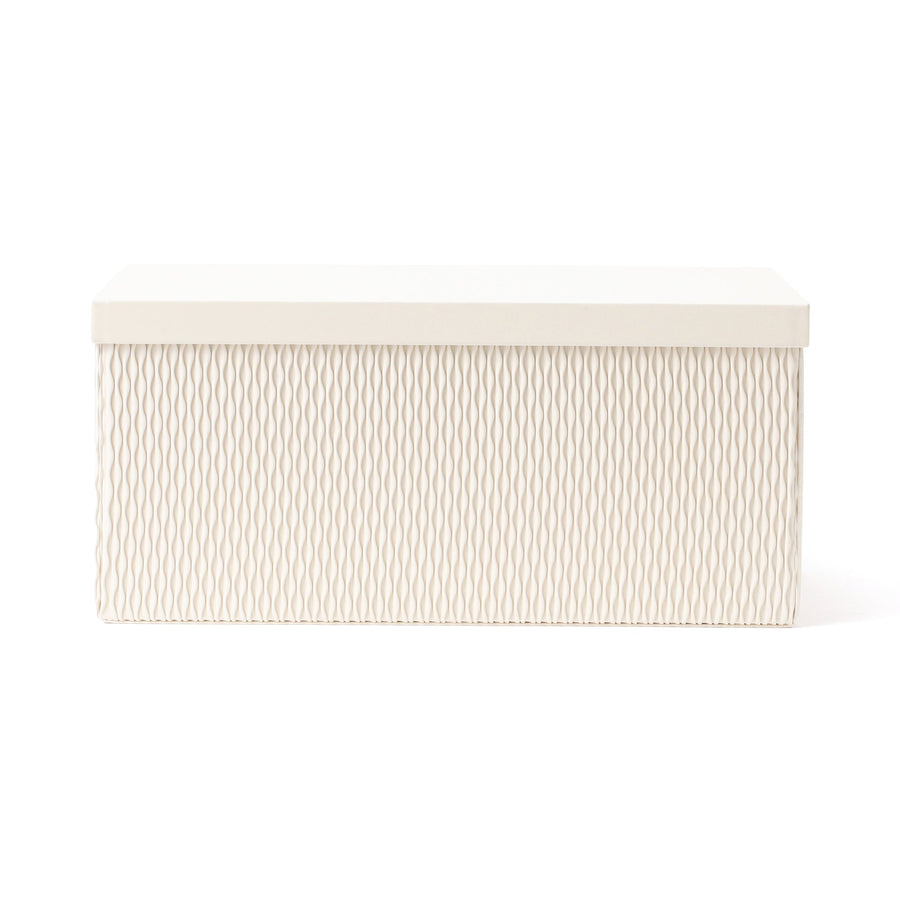 ウェーブ 大型ボックス L アイボリー