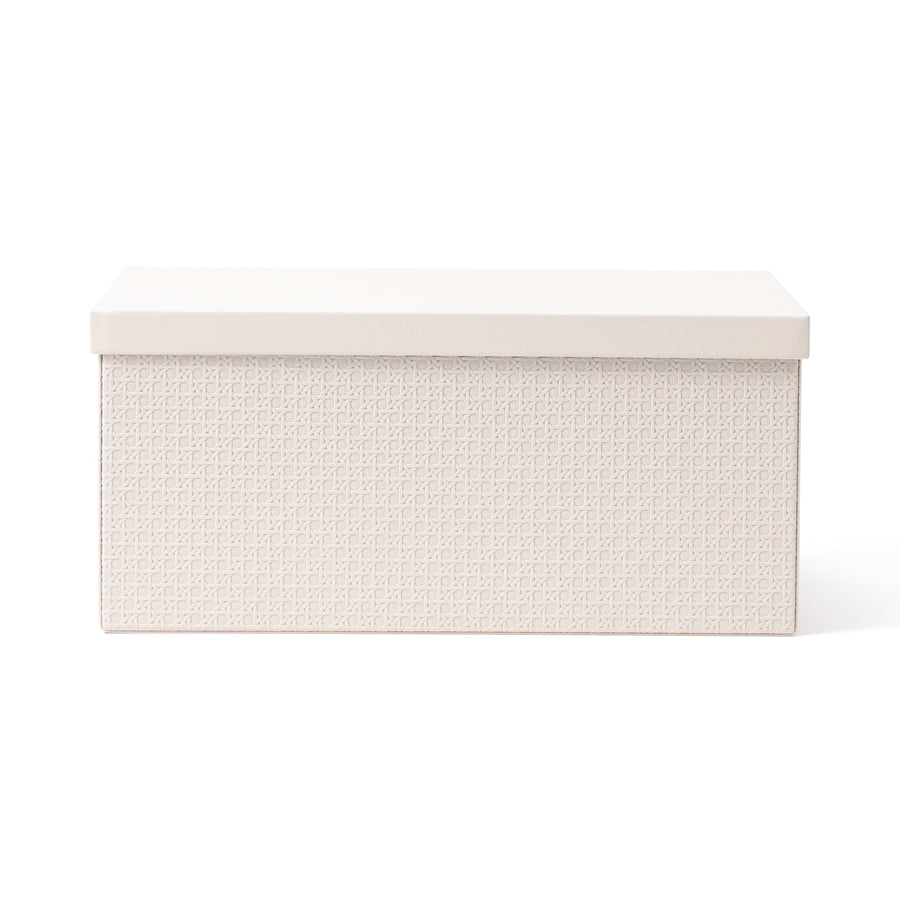 エンボス 大型ボックス L アイボリー
