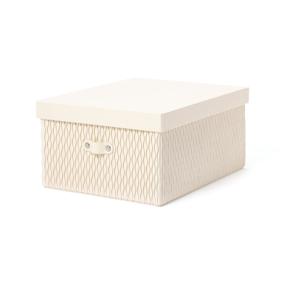 ウェーブ ボックス L アイボリー