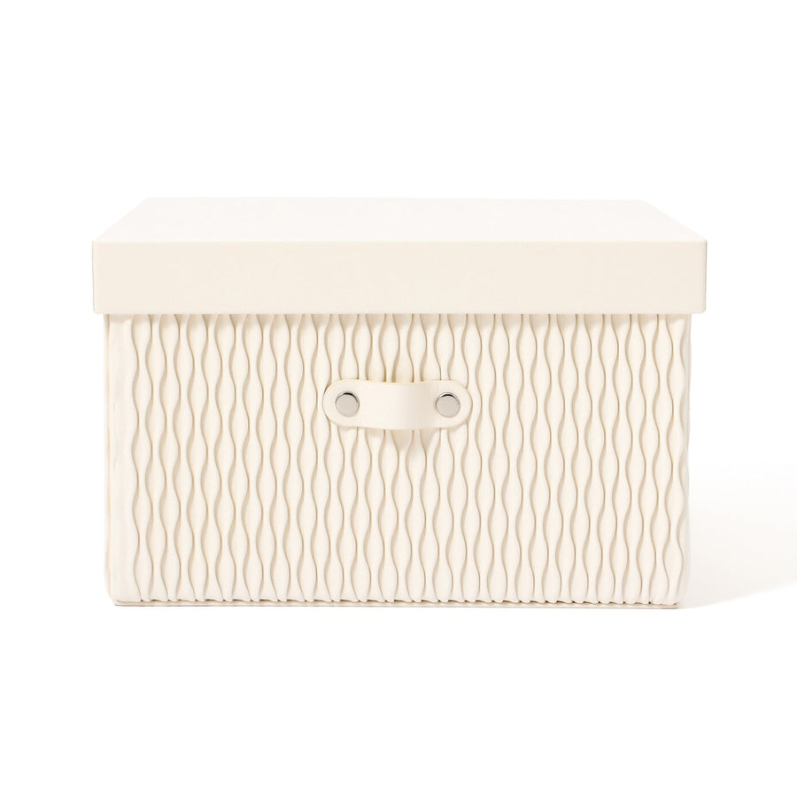 ウェーブ ボックス L アイボリー