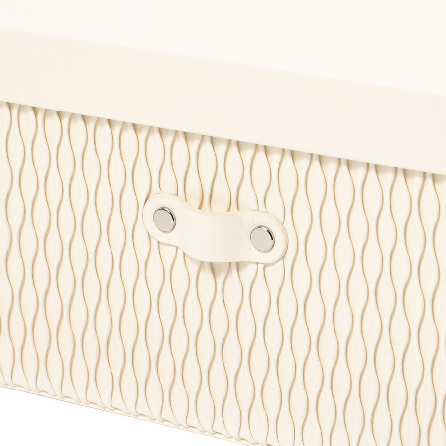 ウェーブ ボックス L アイボリー