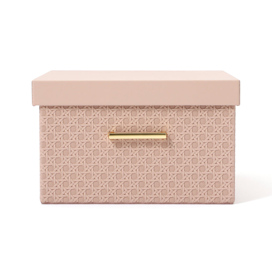 エンボス ボックス L ピンク