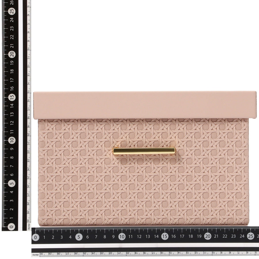 エンボス ボックス L ピンク