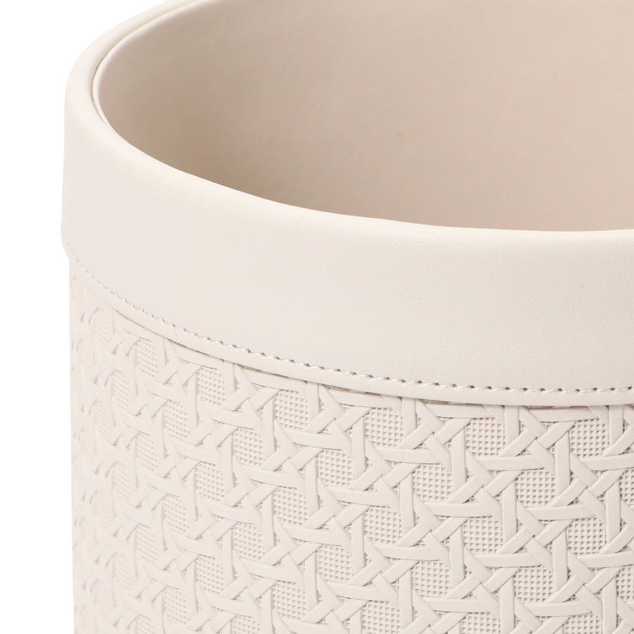 エンボス ダストボックス S アイボリー