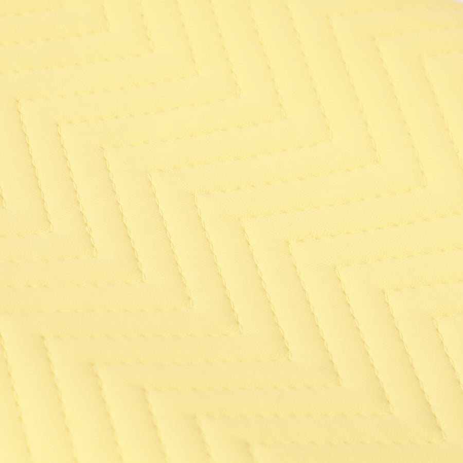 キルティング 掛けられるティッシュカバー イエロー