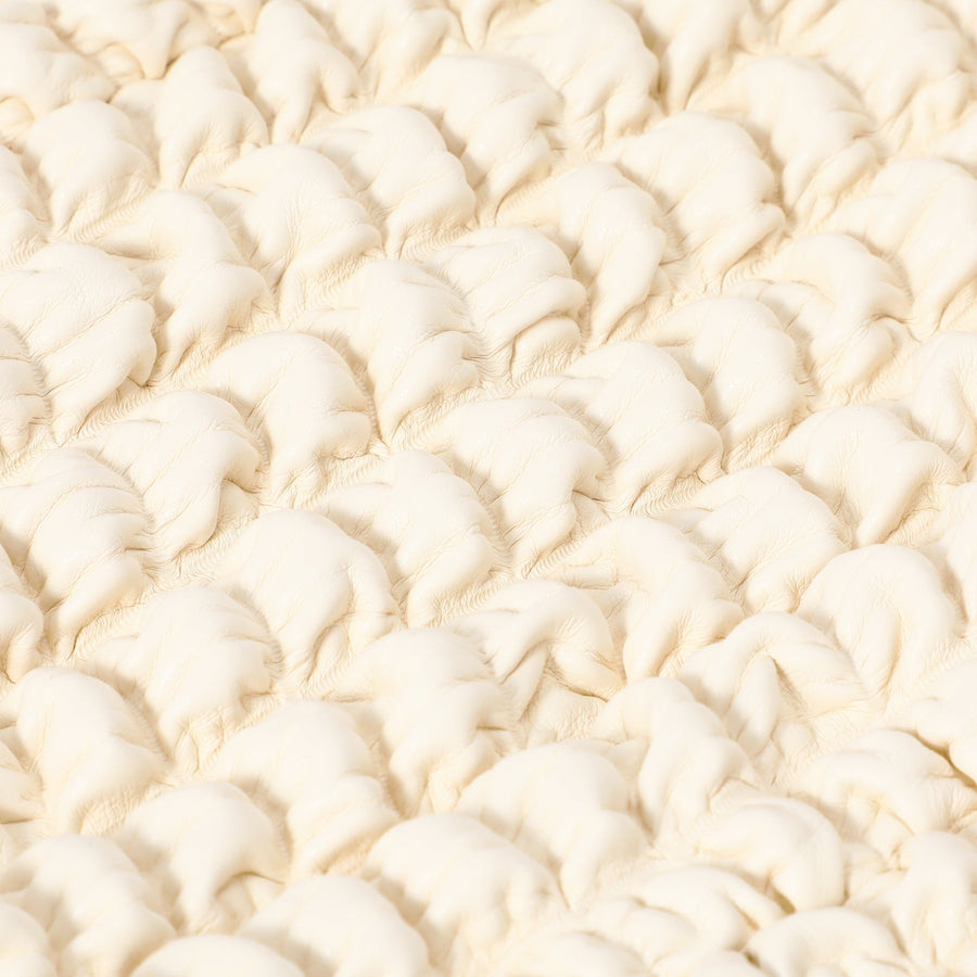 モコモコ 掛けられるティッシュカバー アイボリー