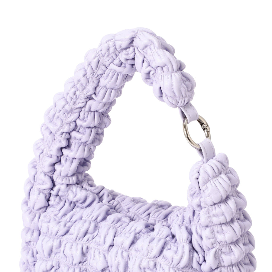 モコモコ 掛けられるティッシュカバー パープル