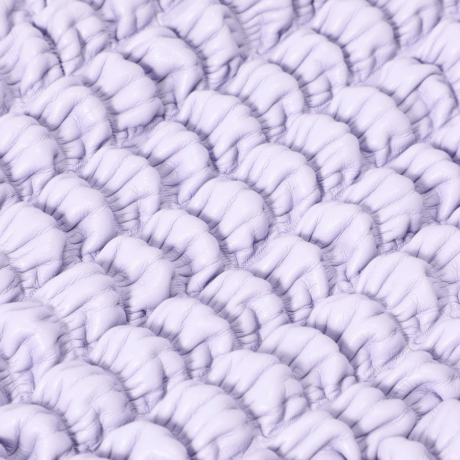 モコモコ 掛けられるティッシュカバー パープル