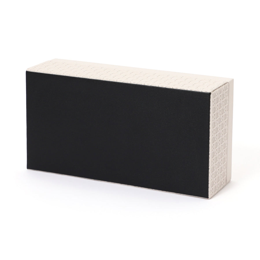 エンボス ティッシュボックス アイボリー