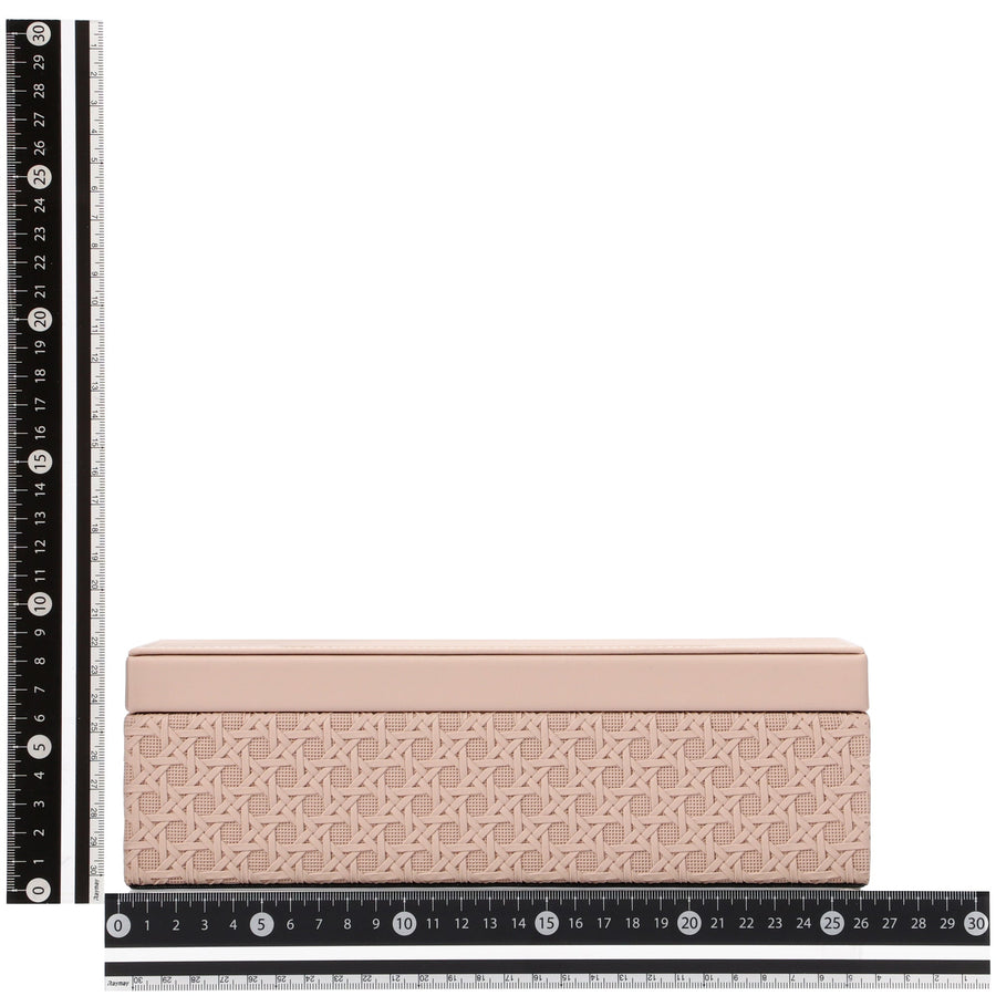 エンボス ティッシュボックス ピンク