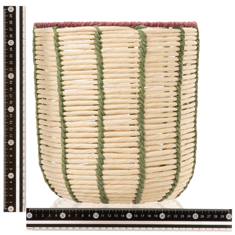 ピンストライプ バスケット M