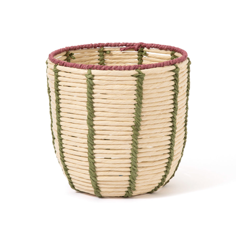 ピンストライプ バスケット S