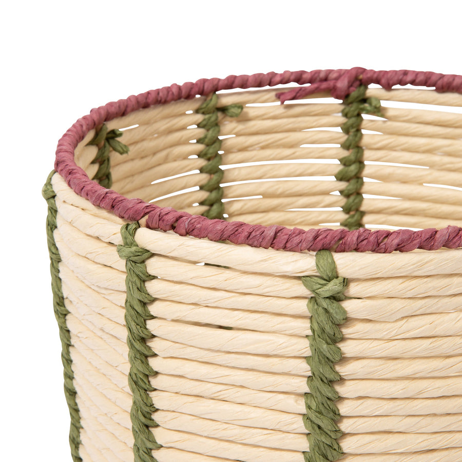 ピンストライプ バスケット S