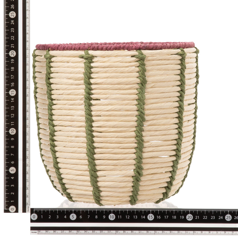 ピンストライプ バスケット S