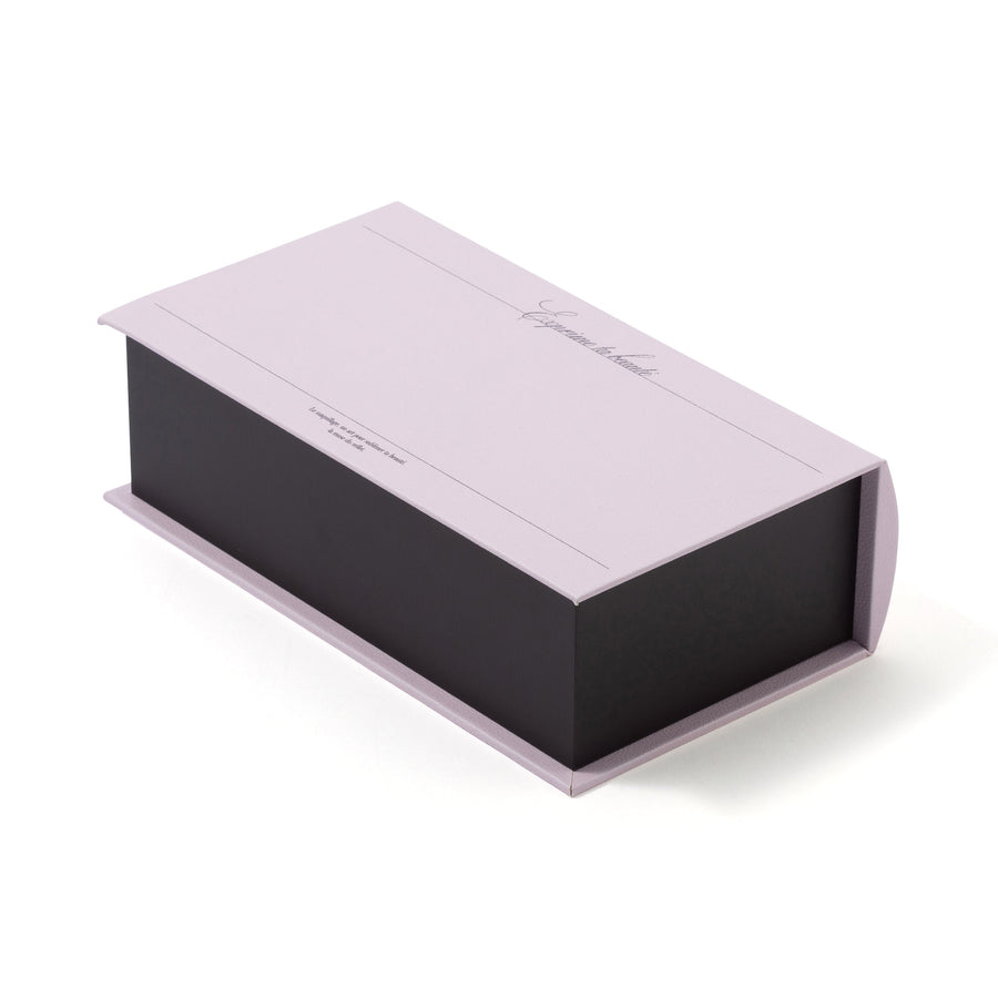 ブック ティッシュボックス タイポグラフィ ライトピンク