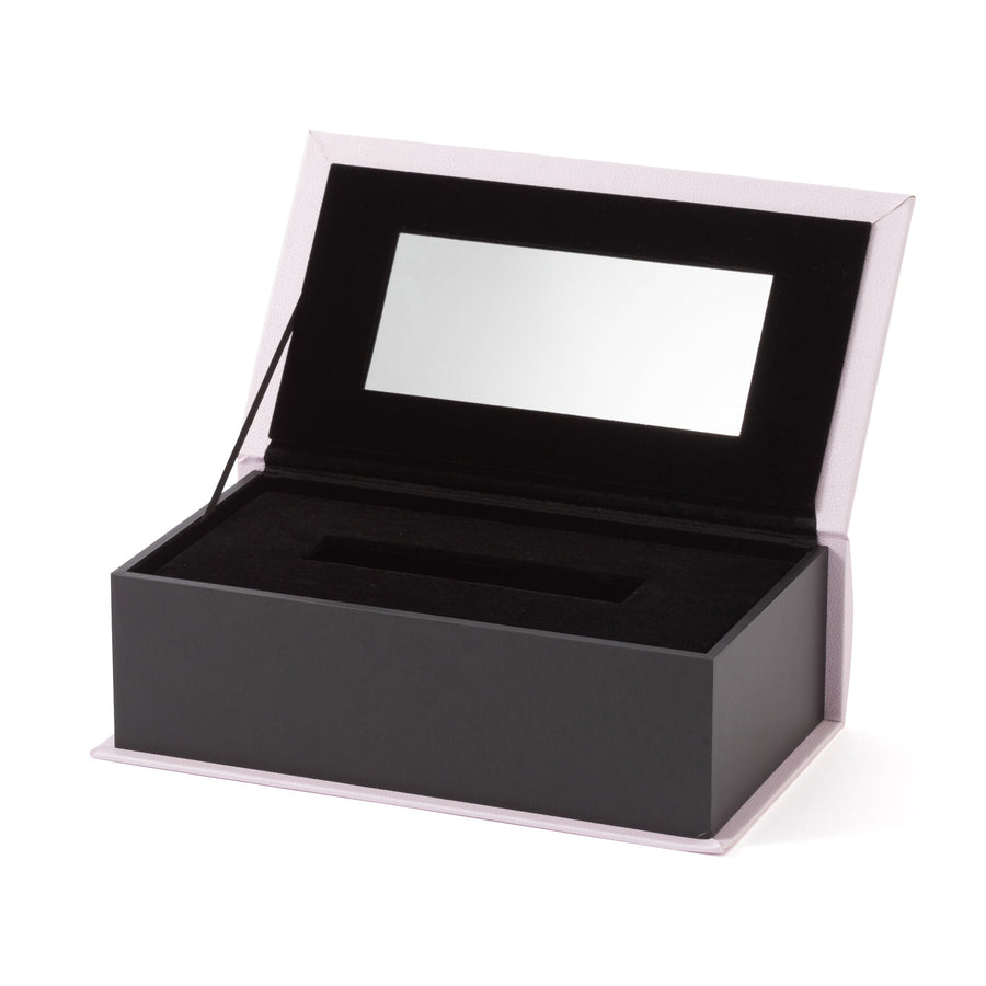 ブック ティッシュボックス タイポグラフィ ライトピンク