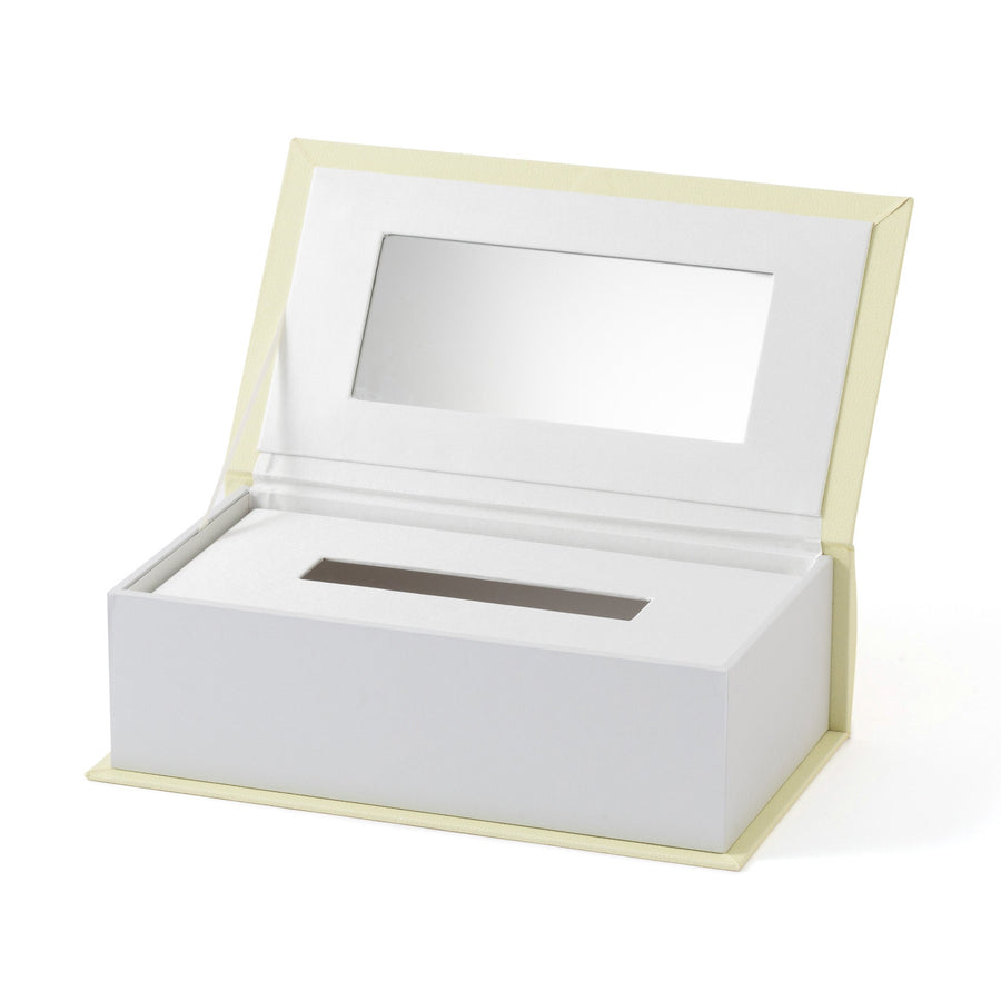 ブック ティッシュボックス キャット ライトイエロー