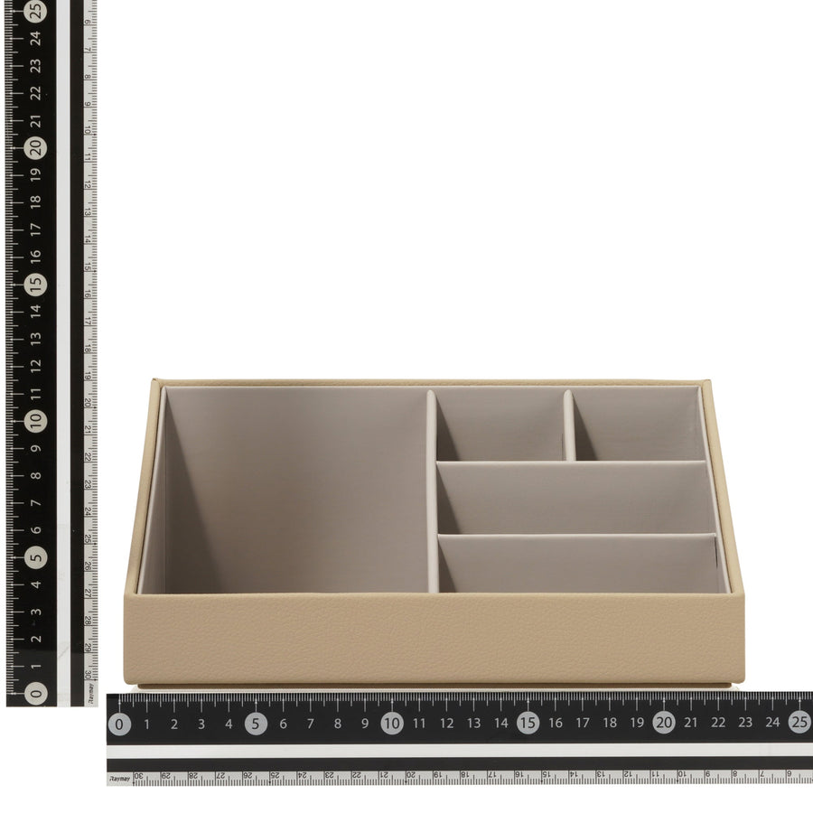 スタッキング コスメ オーガナイザー ベージュ