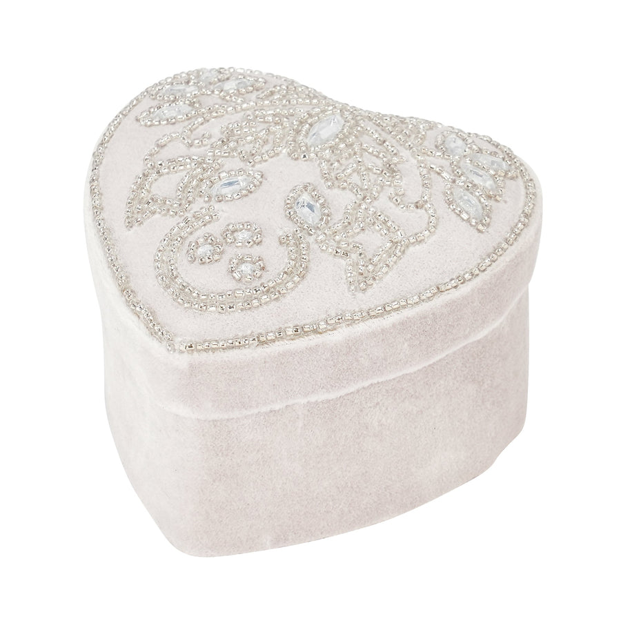 ビーズ刺繍 マルチボックス グレー