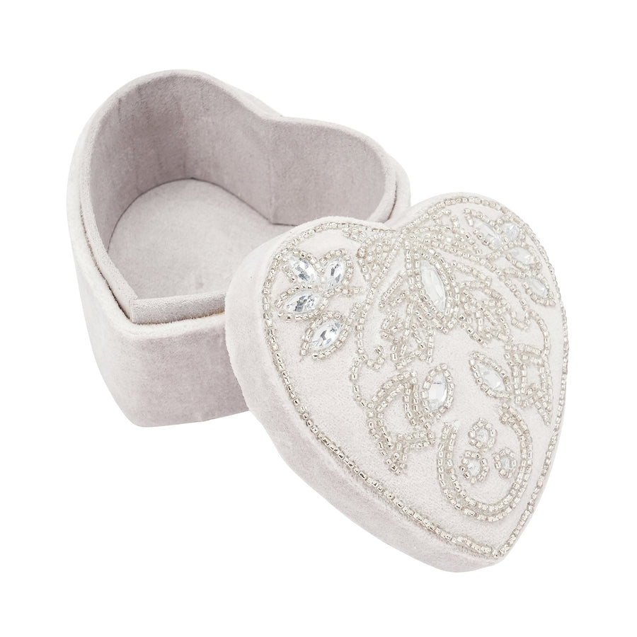 ビーズ刺繍 マルチボックス グレー